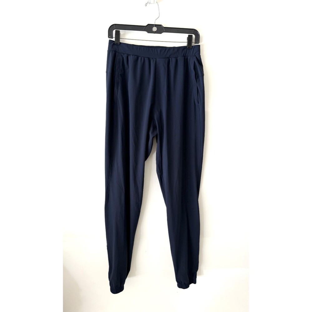 Lululemon Surge Jogger Pants Mens Medium Tall Navy Blue Athleisure **Logo**
